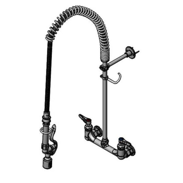 T&S  B-0133-CR-BJ-SW  PRU, EasyInstall, 8'' Wall mt, Ceramas, Lever, B-0107-j