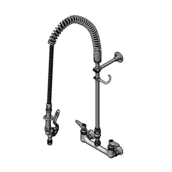 T&S  B-0133-CR-BVB-A  Filler Unit, EasyInstall, 8'' Wall mt, Ceramas,Lever