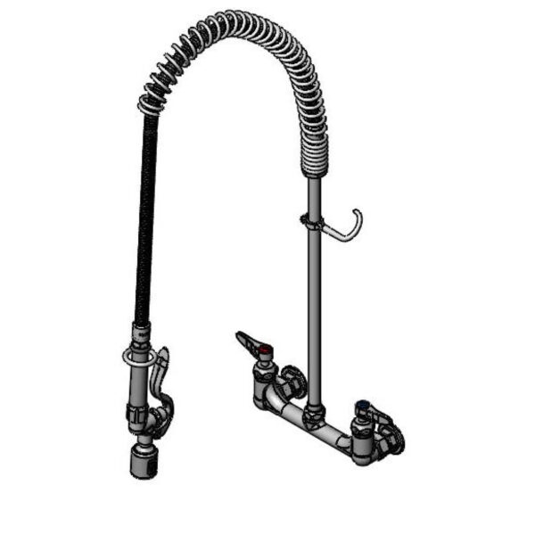 T&S  B-0133-CR-J  EasyInstall PRU, 8'' Wall mt Fct, Cerama cart, B-0107-J