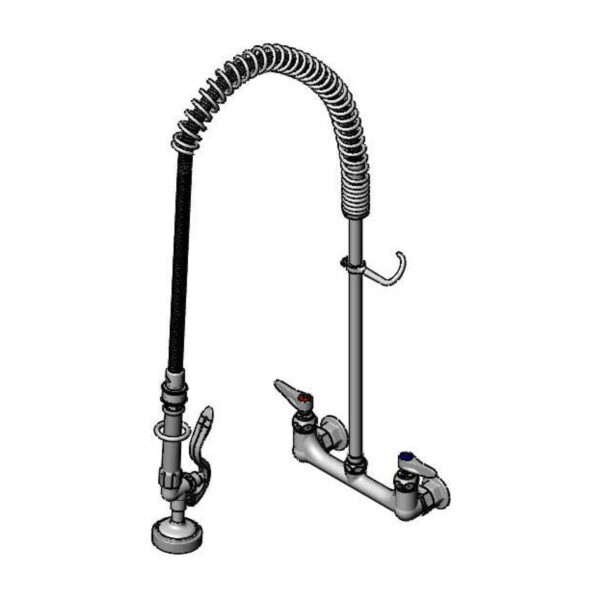 T&S  B-0133-SWV  Easyinstall PRU, Spring , 8'' Wall mt