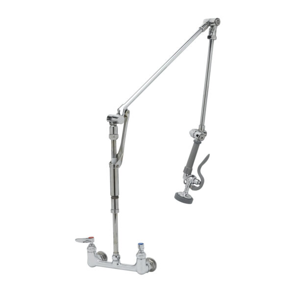 T&S  B-0134  PRU, Roto-Flex DesiG.N., Wall mt, 8'' Cntrs, 40'' Overall H