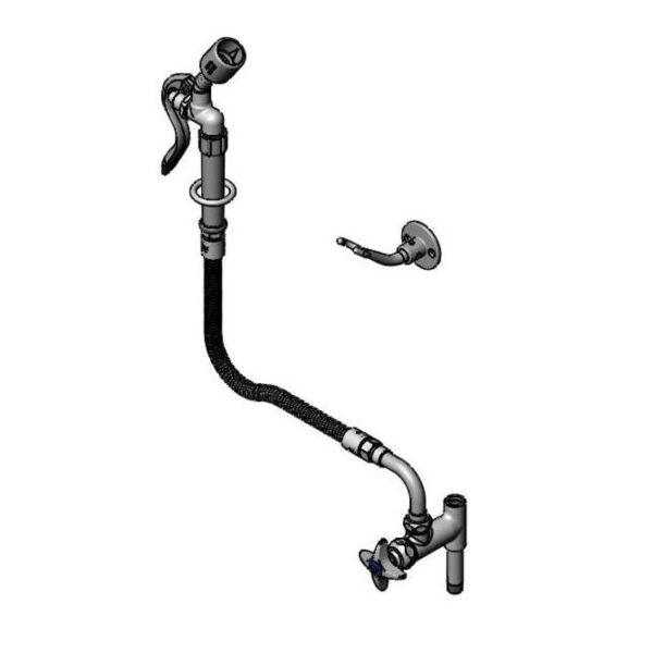 T&S  B-0165-C35-68H  Wash Down Hose Unit: Fct, 034A, 68'' Flex Hose, B-0107-C35