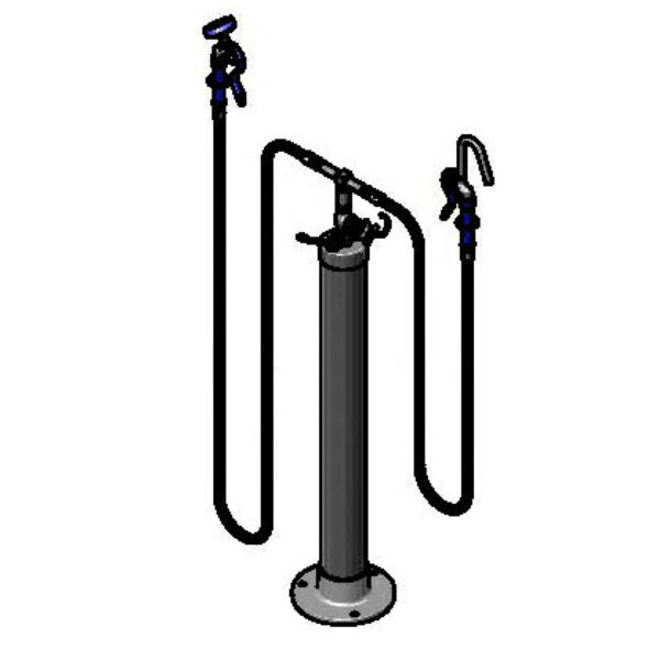 T&S  B-0190  Kettle Kaddy, Hook Nozzle, Angled Spray Vlv,Hose, 1- ctrl