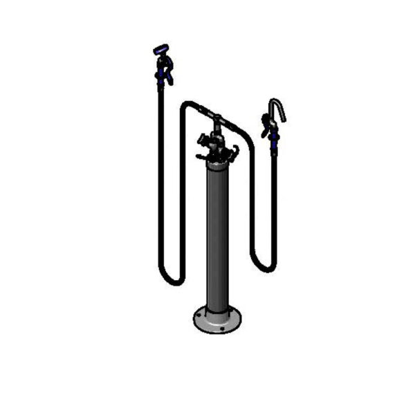 T&S  B-0192  Kettle Kaddy, Hook Nozzle,Angled Spray, Hose, Hot/Cold ctrls