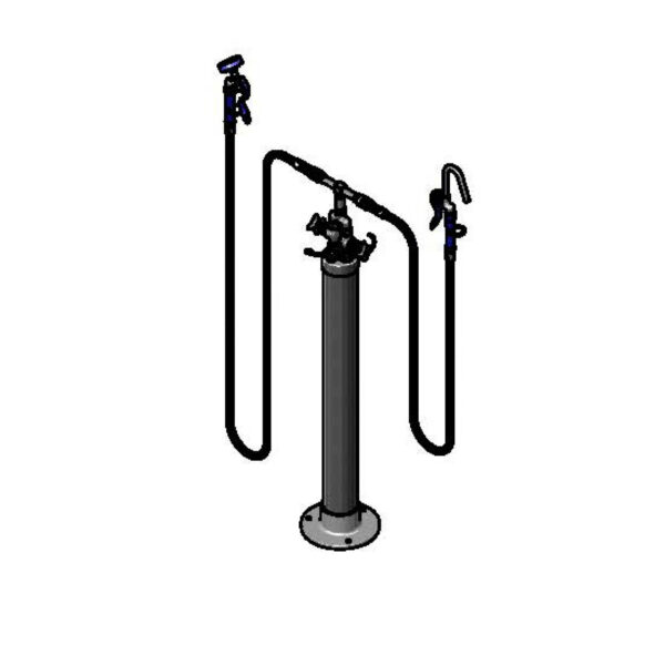 T&S  B-0193  Kettle Kaddy, Hook Nozzle & Angled Spray Vlv