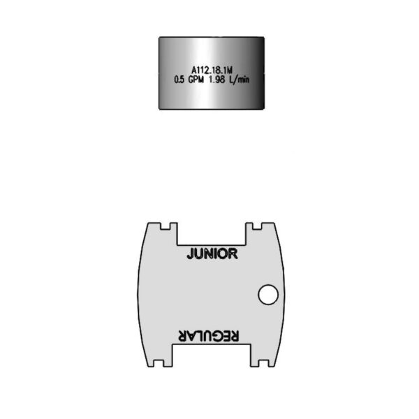 T&S  B-0199-06-F05  0.5 GPM Aerator, Vandal-res., 55/64-27UN (F), VR Key
