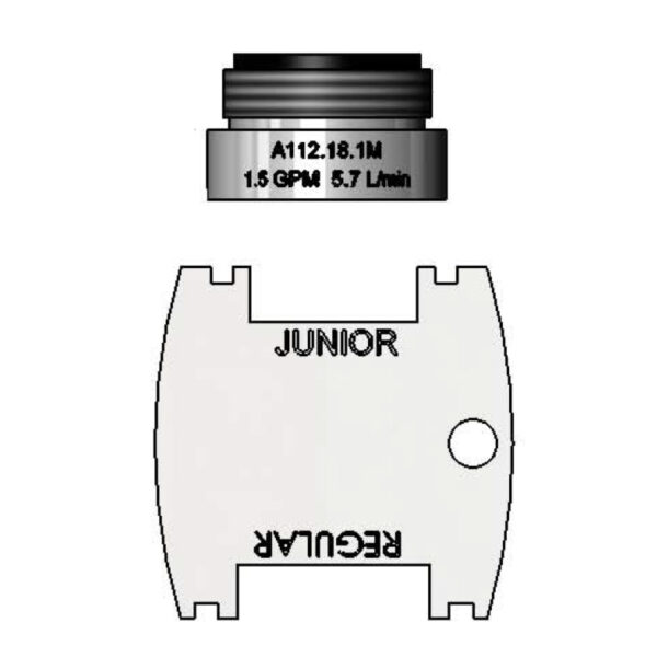 T&S  B-0199-08-WS  1.5 GPM VR Aerator, 13/16-27Un (M)  Watersense