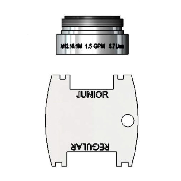 T&S  B-0199-09-WS  1.5 GPM VR Aerator, 15/16-27Un (M)  Watersense