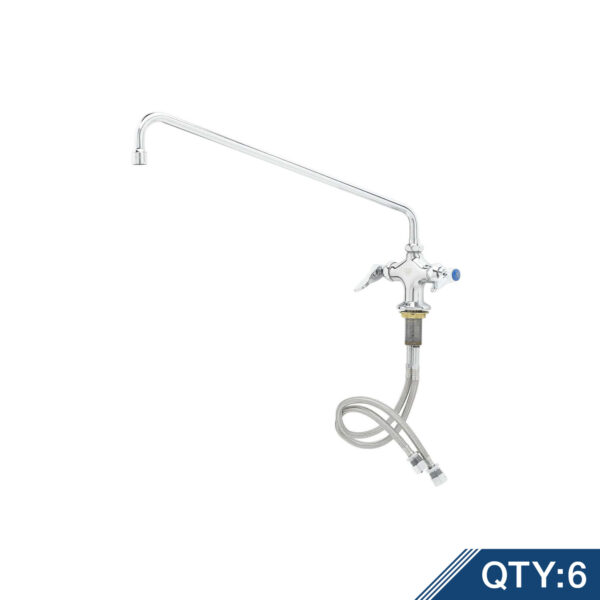 T&S  B-0200-M  (6) Dbl Pantry Fcts w/ 18'' Swing