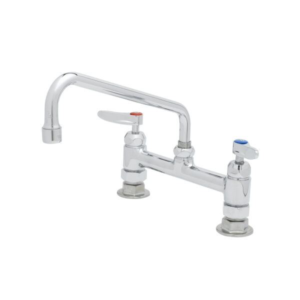 T&S  B-0220-061XCRF1  8'' Deck mt Fct, Ceramas, 10'' Swing Nozzle