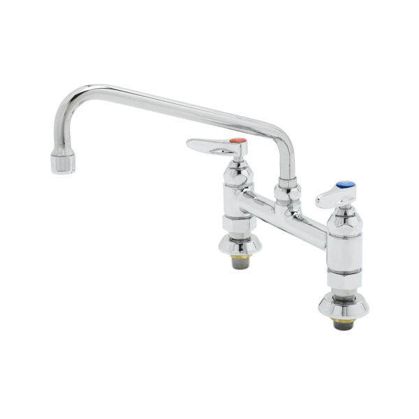 T&S  B-0220-EE-061X  8'' Deck mt Fct W/ Eternas, 10'' Swing Nozzle 061X, 00EE in