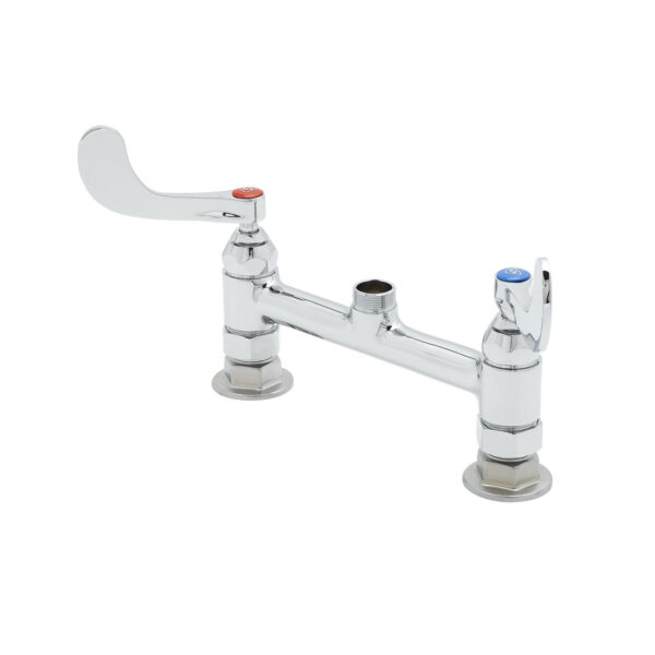 T&S  B-0220-LN-WH4  Dbl Pantry Fct, 8'' Deck mt, Swivel Out