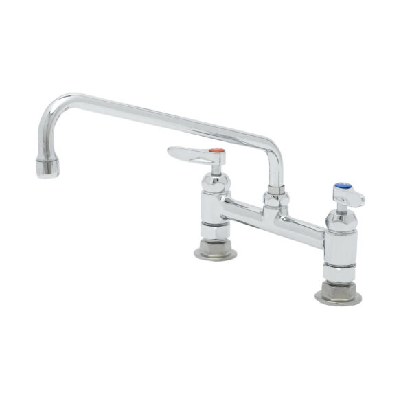 T&S  B-0221-CR-K-F10  8'' Deck mt Fct, Ceramas, 12'' Swing Nozzle