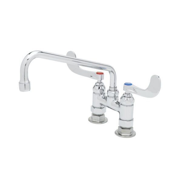 T&S  B-0226-WH4  mix Fct, 4'' Deck mt, Eterna cart, 4'' Wrist, 10'' Swing
