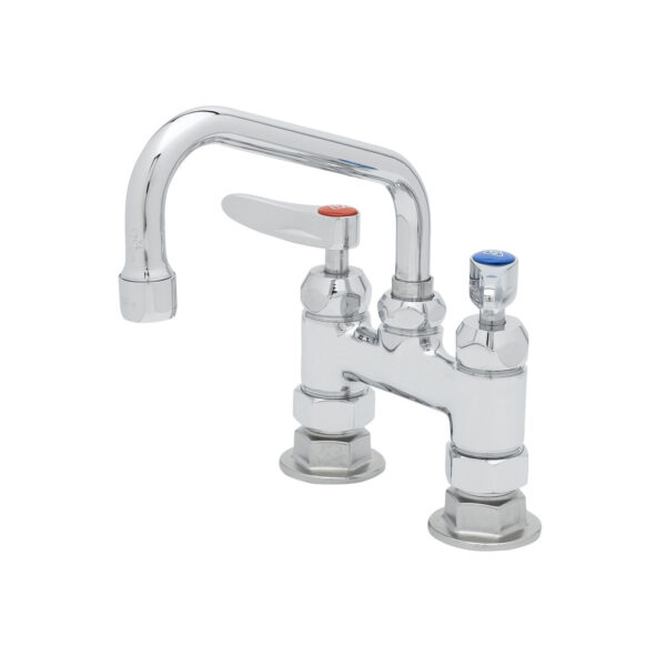 T&S  B-0227-CR-WS  Fct, 4'' Deck mt, Ceramas, 8'' Swing, Lever