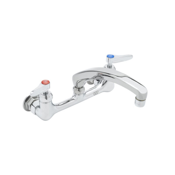 T&S  B-0230-0CS8-CR  8'' Wall mt Fct, 0Cs8-Lt Swivel Cast Spout