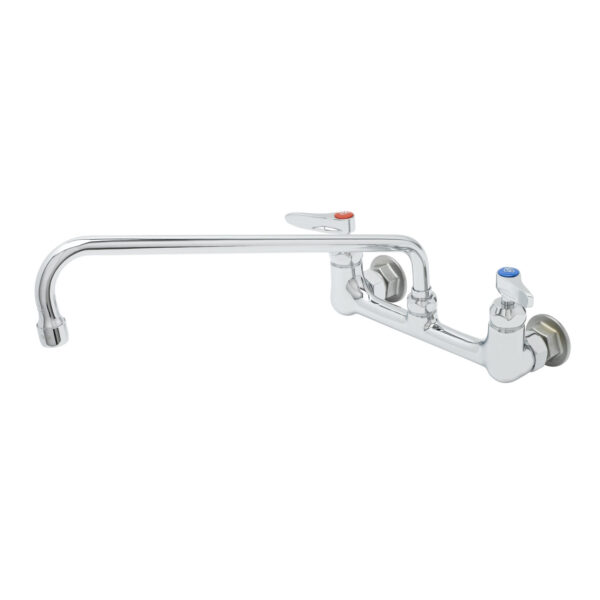 T&S  B-0230-14-CR-SC  8'' Wall mt mix Fct, Cv Cerama cart, 14'' Swing Nozzle