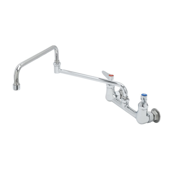 T&S  B-0230-24DJ-CR  Fct, 8'' Wall mt, Ceramas, 24'' Dbl-Joint Swing 069X