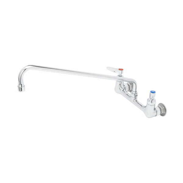 T&S  B-0230-CR  8'' Wall mt Fct, 18'' Swing, Cerama cart