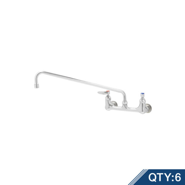 T&S  B-0230-M  Dbl Pantry Fct, Wall mt, 8'' Cntrs, 18'' Swing 065X