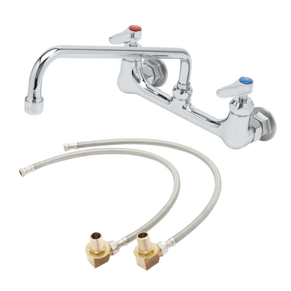 T&S  B-0231-CR-KIT  8'' Wall mt Base Fct, 1/2''NPT (M) in