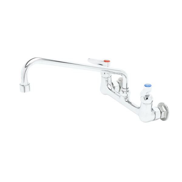 T&S  B-0231-V22-CREK  Facuet, 8'' Wall mt, Ceramas, 12'' Swing Nozzle, 2.2 gpm