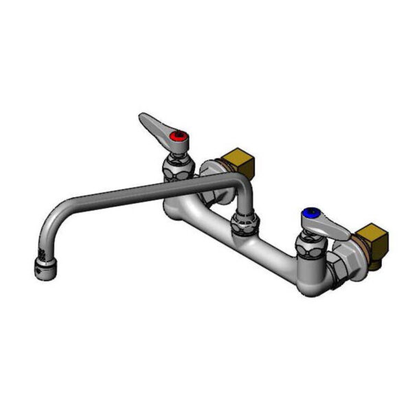 T&S  B-0244  8'' Wall mt Fct, 12'' Swing Nozzle, B-0199-01