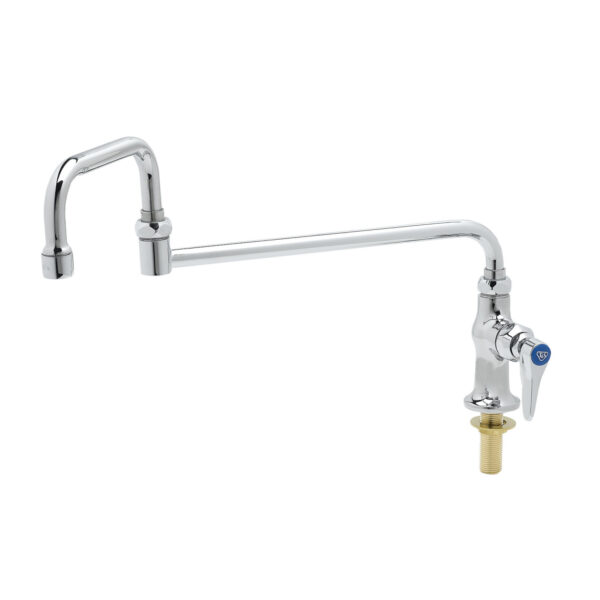 T&S  B-0255  1- Pantry Fct, 1-Hole Base, Deck mt, 18'' Dbl Joint Swing
