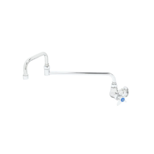 T&S  B-0260  1- Pantry Fct, 1-Hole Base, Wall mt, 18'' Dbl Joint Swing