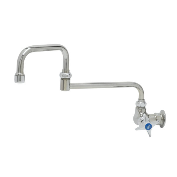 T&S  B-0261  1- Pantry Fct, 1-Hole Base, Wall mt, 15'' Dbl Joint Swing