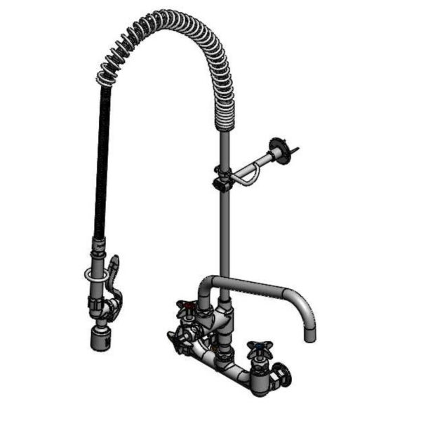 T&S  B-0287-427-BC  Big-Flow PRU Unit, 8'' Wall mt, 12'' Fct, B-0107-C