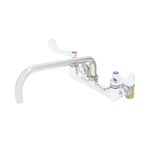 T&S  B-0290-14-WH4  Big-Flo mix Fct, 8'' Wall mt, 14'' Swing Nozzle