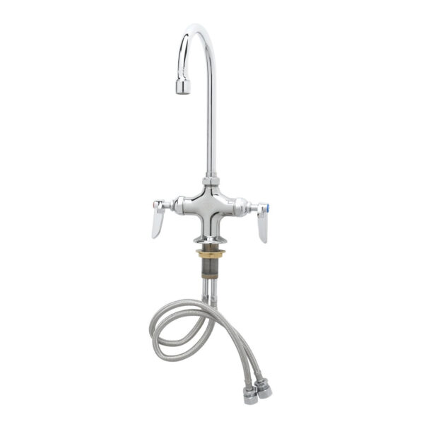 T&S  B-0314  Dbl Pantry Fct, 4'' Spreader, Swivel G.N.