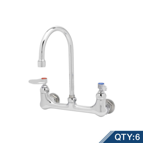 T&S  B-0331-M  Dbl Pantry Fct, Wall mt, 8'' Cntrs