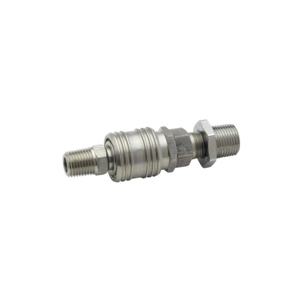 T&S  B-0452  Ss Q-D, 3/8''NPT (M) X 1/4''NPT (M)