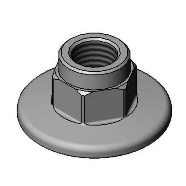 T&S  B-0481  Wall Flange, 1/2'' NPT in, 3/8'' NPT out
