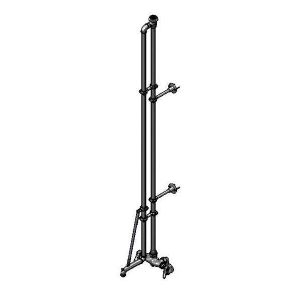 T&S  B-0491-01  Service Sink Fct, Wall mt, adj Cntrs, Vac. Brkr, Rigid
