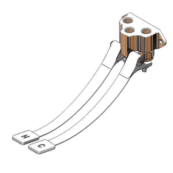 T&S  B-0504-SL  Dbl Pedal Vlv, Wall mt, 1/2'' NPT, Slow Close cart