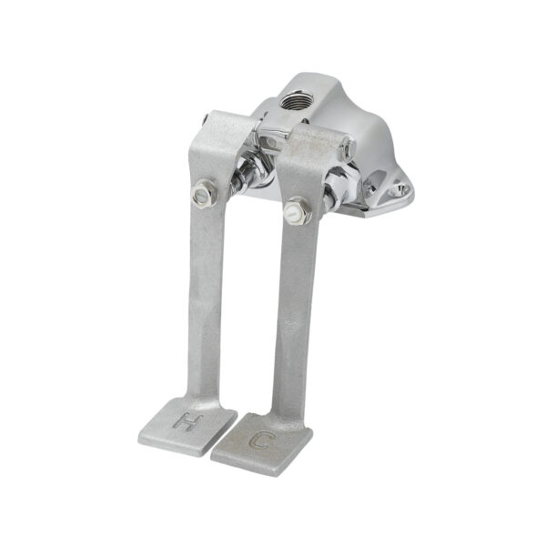 T&S  B-0505  Dbl Pedal Vlv, Ledge mt, 1/2'' NPT