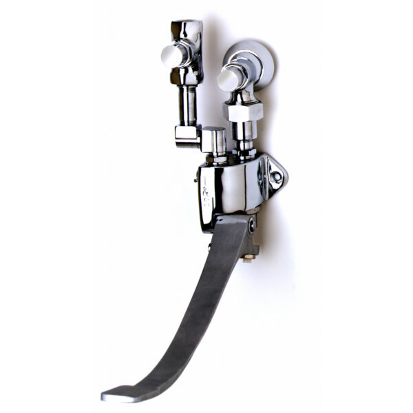 T&S  B-0508-02  1- Pedal Vlv, Wall mt, Angle Loose Key Stop, Volume ctrl