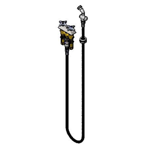 T&S  B-0512-0101-CV  Concealed mix Fct, 4-Arm Handle, vac. Brkr