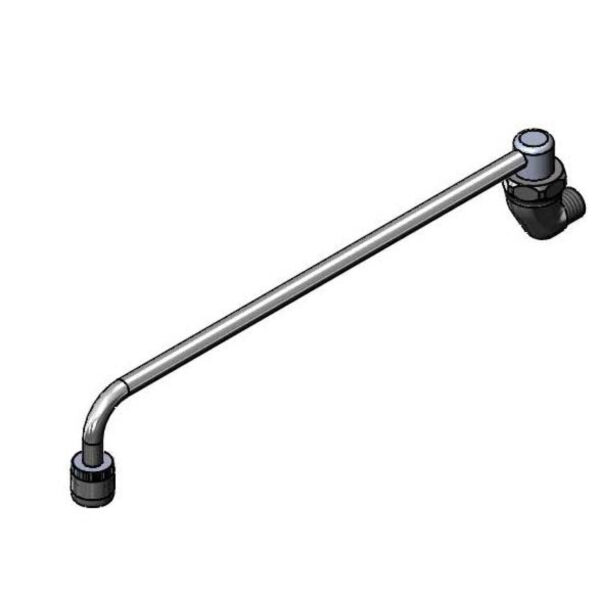 T&S  B-0576  Range Fct, Wall mt, Aerator, 13-3/4'' L., 3/8'' NPT (M) in