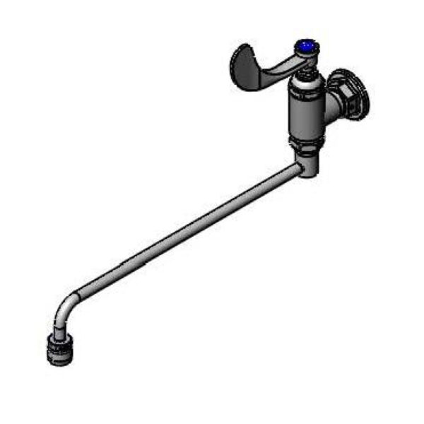 T&S  B-0579  Range Fct, Wall mt, Wrist Handle, 1/2'' British  (F) in