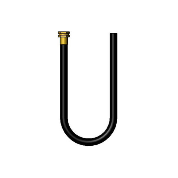 T&S  B-0618-02  48'' Black Rubber Hose W/ GH in