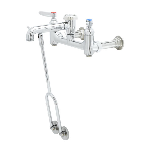 T&S  B-0655-BSTP  Service Sink Fct, Wall mt, 8'' Cntrs, Built-In Stops