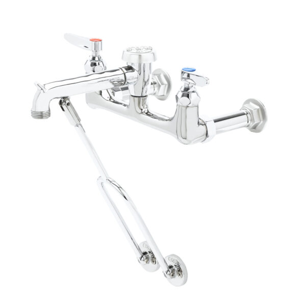 T&S  B-0655-POL  Service Sink Fct, Wall mt, 8'' Cntrs, GH out