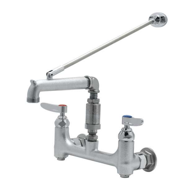 T&S  B-0665-BSTR-CVB  Service Sink Fct, 8'' Wall mt, Built-In Stops