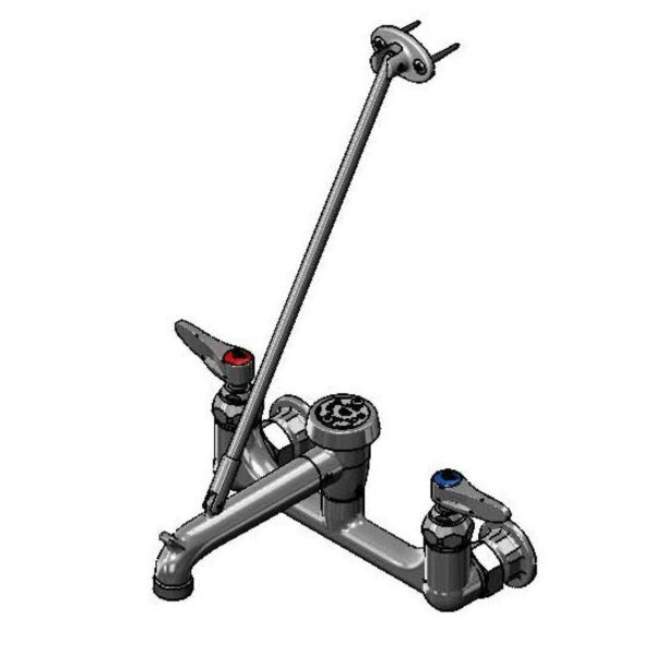 T&S  B-0665-RGH  Service Sink Fct, Wall mt, 8'' Cntrs, vac. Brkr, GH out