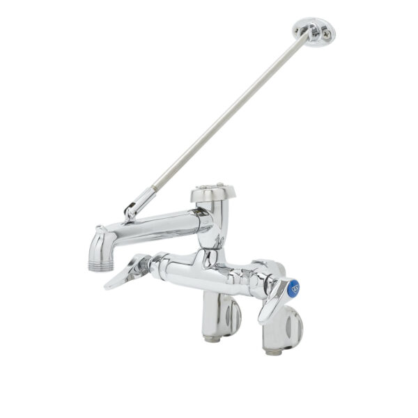 T&S  B-0667-POL  Service Sink Fct, Wall mt, adj Cntrs, Vac. Brkr