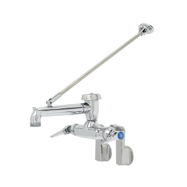 T&S  B-0668-POL  Service Sink Fct, Wall mt, adj Cntrs, Vac. Brkr